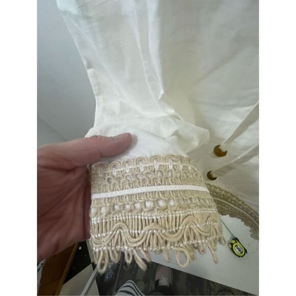 Mud Pie NWT Marcia Yute Trim Coverup Dress Size M - Picture 3 of 10